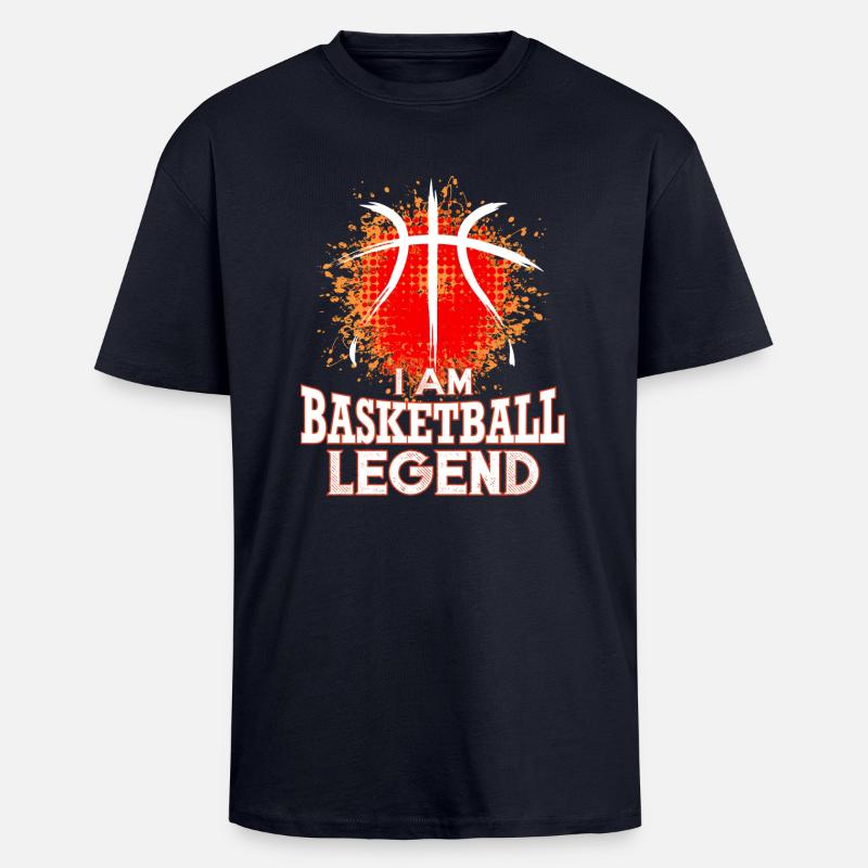 "Basket-ball Legend" - T-shirt unisexe oversize épais - bleu marine