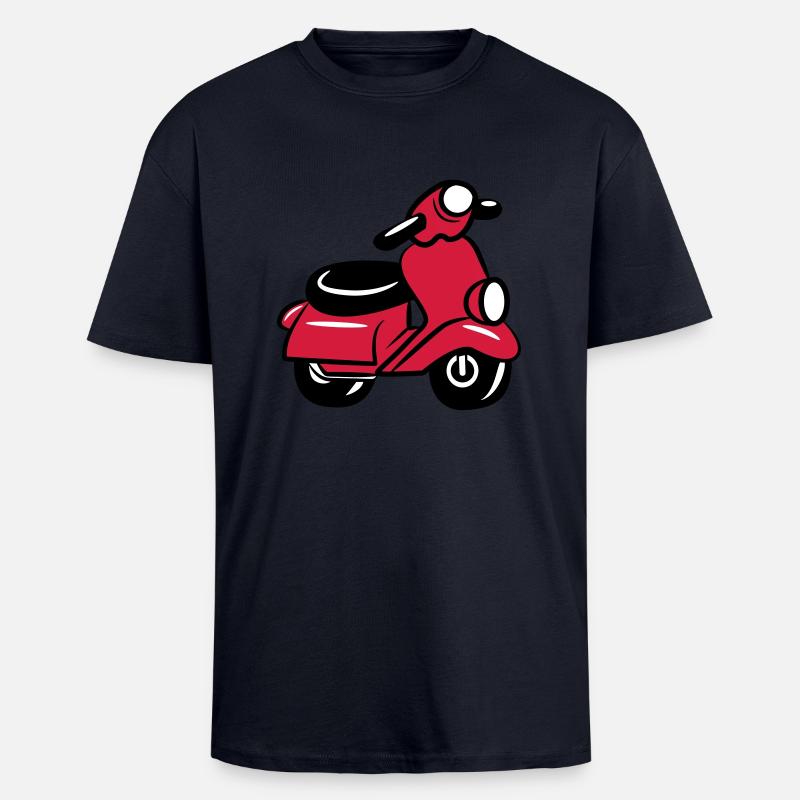 motorroller suess - T-shirt unisexe oversize épais - bleu marine