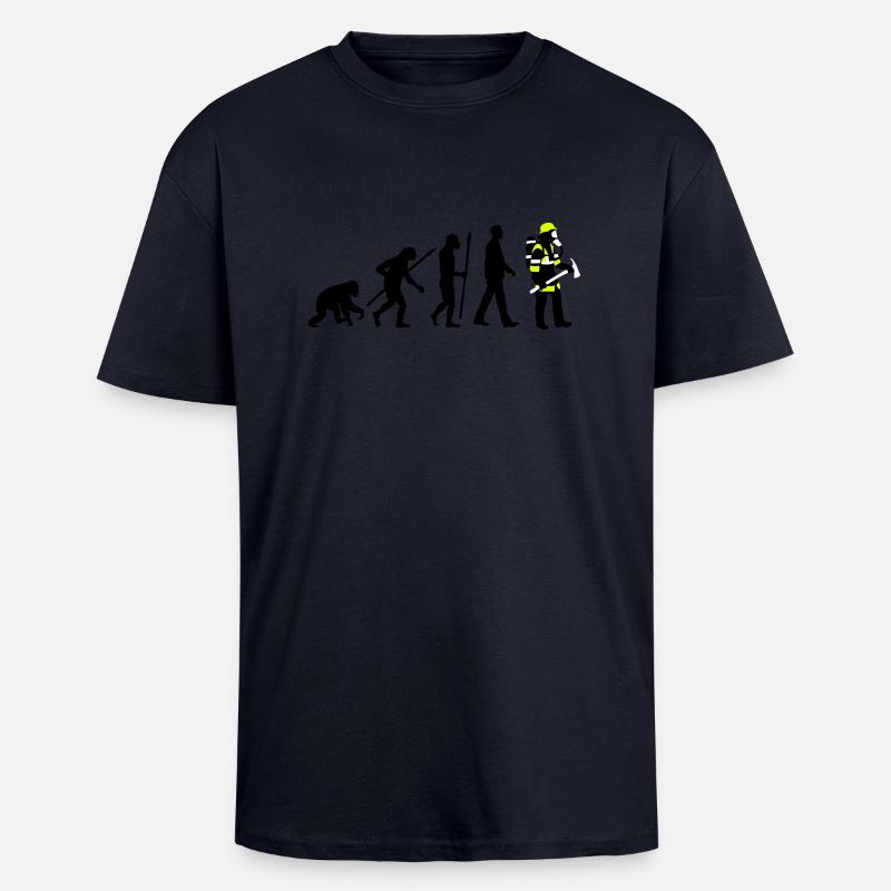 evolution_feuerwehrmann_012015_c_3c - Oversized Heavyweight Unisex T-Shirt - French Navy