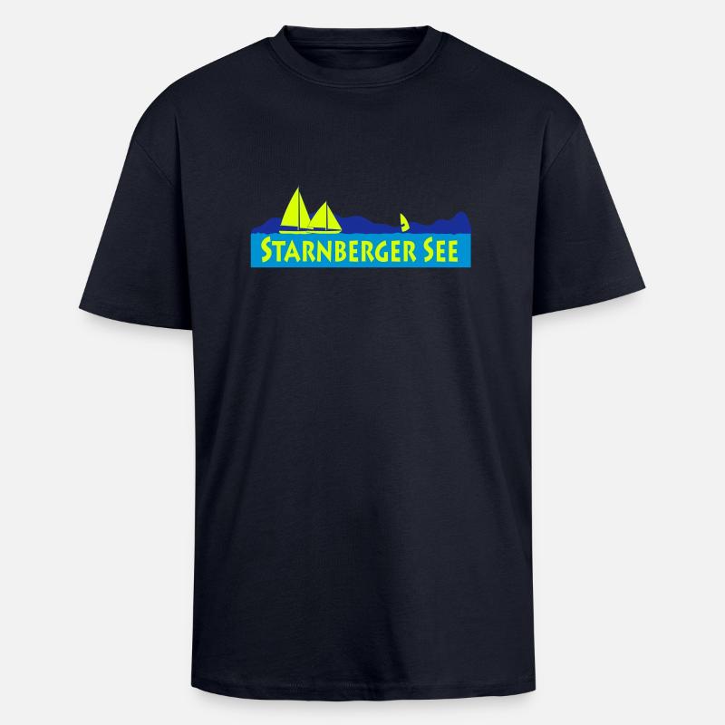 starnberger_see - Oversized Heavyweight Unisex T-Shirt - French Navy