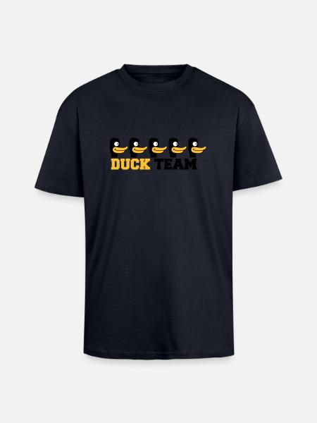 Duck Team - T-shirt unisexe oversize épais - bleu marine