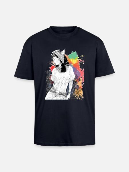 Cleopatra - Unisex Oversized Heavyweight T-shirt - french navy