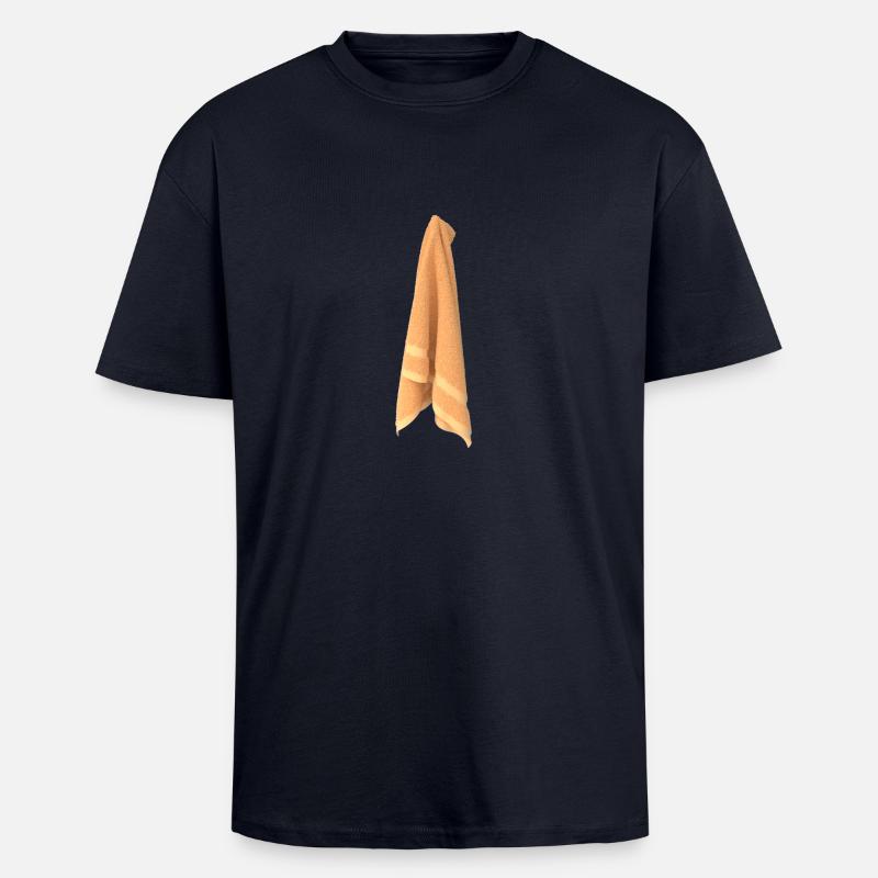 serviette - T-shirt unisexe oversize épais - bleu marine