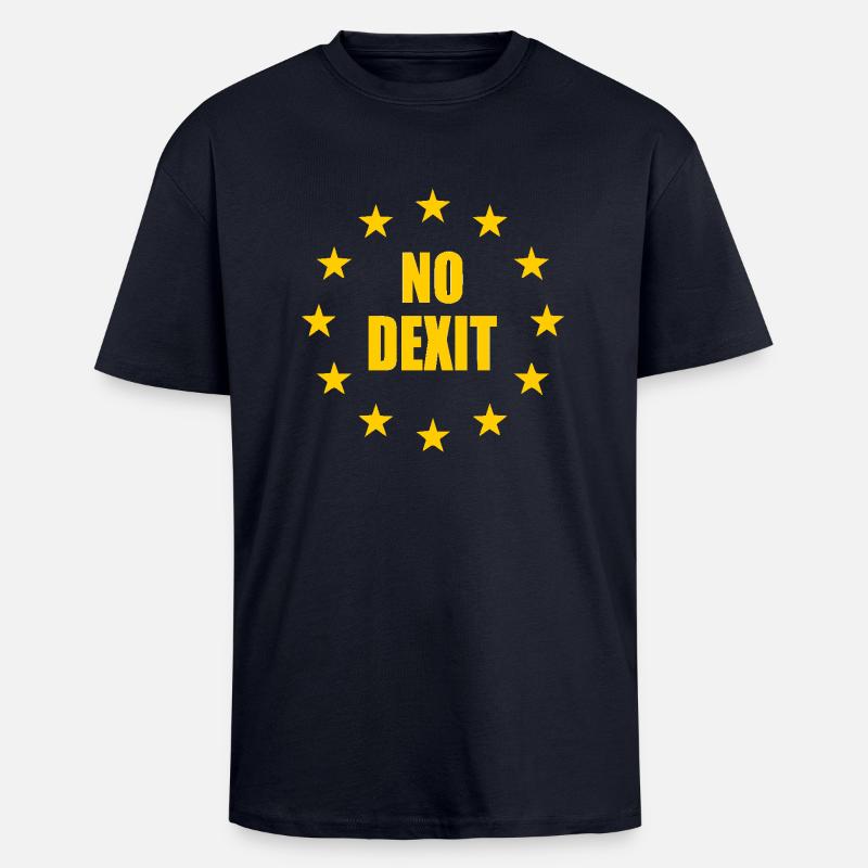 No dexit - Unisex Oversized Heavyweight T-shirt - french navy