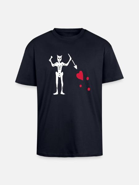 Blackbeard - Unisex Oversized Heavyweight T-shirt - french navy