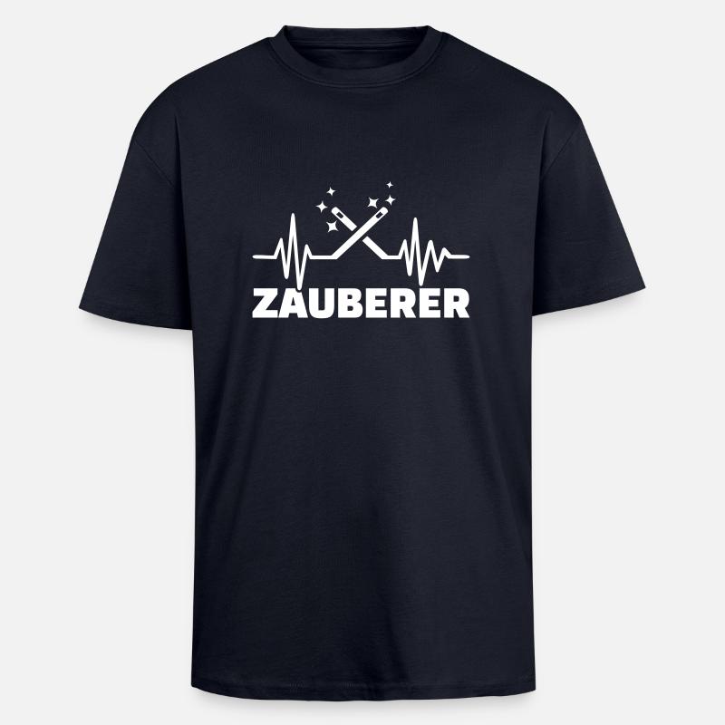 Zauberer - Oversized Heavyweight Unisex T-Shirt - French Navy
