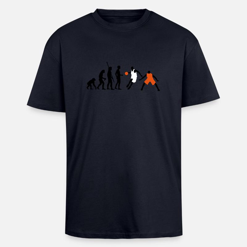 evolution_basketball_072011_h_3c - T-shirt unisexe oversize épais - bleu marine