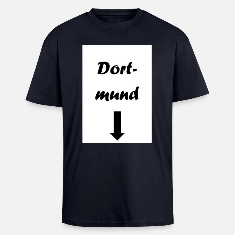 dortmund - Oversized Heavyweight Unisex T-Shirt - French Navy