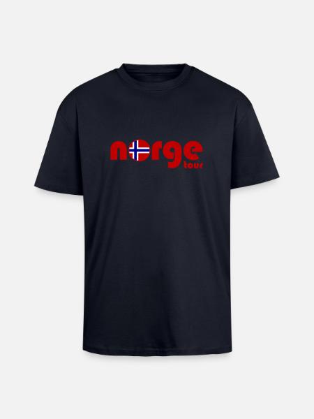 Norway Tour Norge - Unisex Oversized Heavyweight T-shirt - french navy