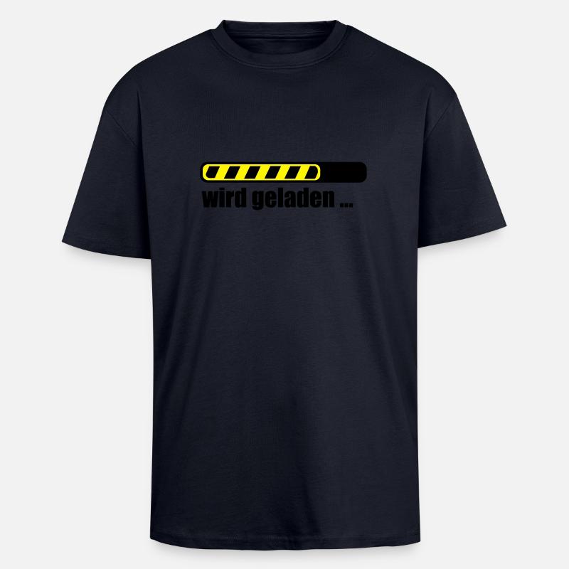Ladebalken PC loading Computer Download - Oversized Heavyweight Unisex T-Shirt - French Navy