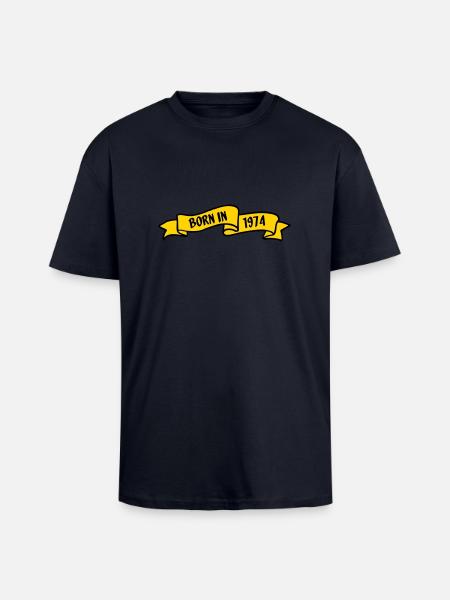 1974 - Oversized Heavyweight Unisex T-Shirt - French Navy