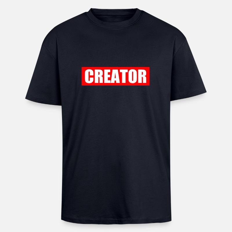 Creator - Unisex Oversized Heavyweight T-shirt - french navy
