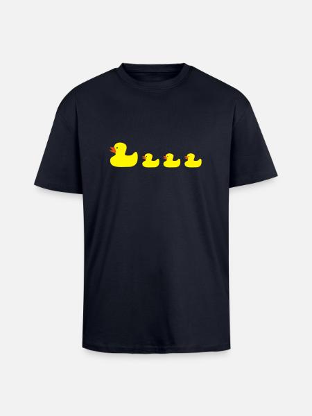 Duck - Unisex Oversized Heavyweight T-shirt - french navy