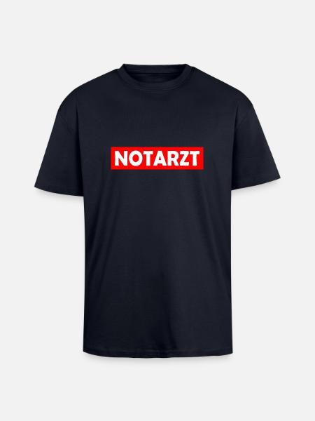Notarzt - Oversized Heavyweight Unisex T-Shirt - French Navy