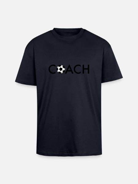 Fußball Coach - Oversized Heavyweight Unisex T-Shirt - French Navy