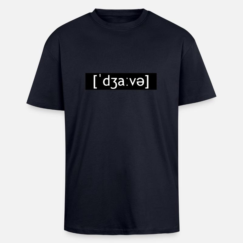 JAVA CODING LAUTSCHRIFT - Unisex Oversized Heavyweight T-shirt - french navy