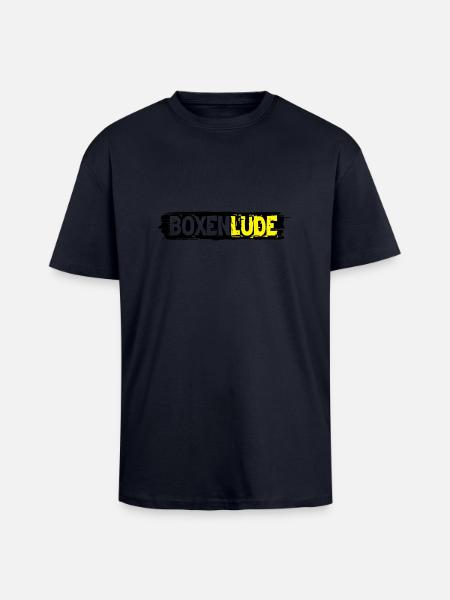 BoxenLude - zweifarbig - Oversized Heavyweight Unisex T-Shirt - French Navy