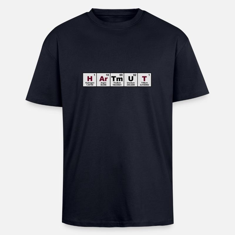hartmut - Oversized Heavyweight Unisex T-Shirt - French Navy