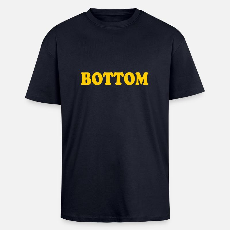 Bottom - Oversized Heavyweight Unisex T-Shirt - French Navy