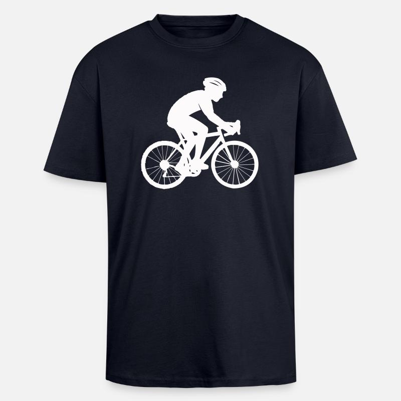 Vélo Raffahrar - T-shirt unisexe oversize épais - bleu marine