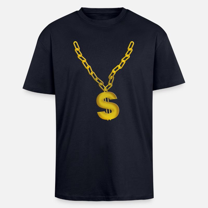 Bling - Oversized Heavyweight Unisex T-Shirt - French Navy