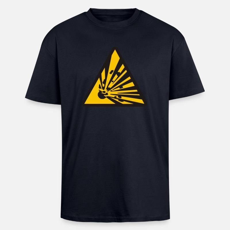 exploding - Unisex Oversized Heavyweight T-shirt - french navy