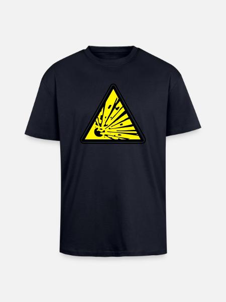 Explosive - Unisex Oversized Heavyweight T-shirt - french navy