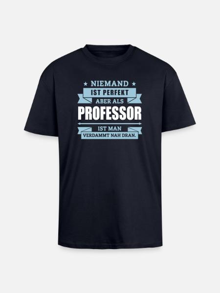 Funshirt Professor - Oversized Heavyweight Unisex T-Shirt - French Navy