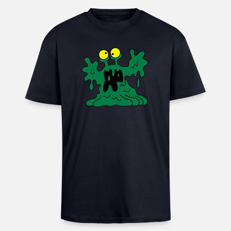 The Blob - Oversized Heavyweight Unisex T-Shirt - French Navy