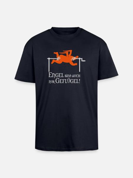 Angels are also only fowl - Unisex Oversized Heavyweight T-shirt - french navy