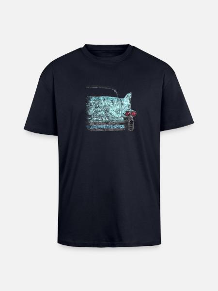 Cadillac road cruiser - Oversized Heavyweight Unisex T-Shirt - French Navy