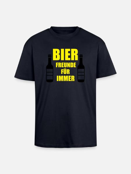 bier_freunde - Oversized Heavyweight Unisex T-Shirt - French Navy
