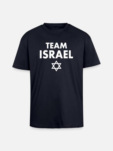 Team israel - Unisex Oversized Heavyweight T-shirt - french navy