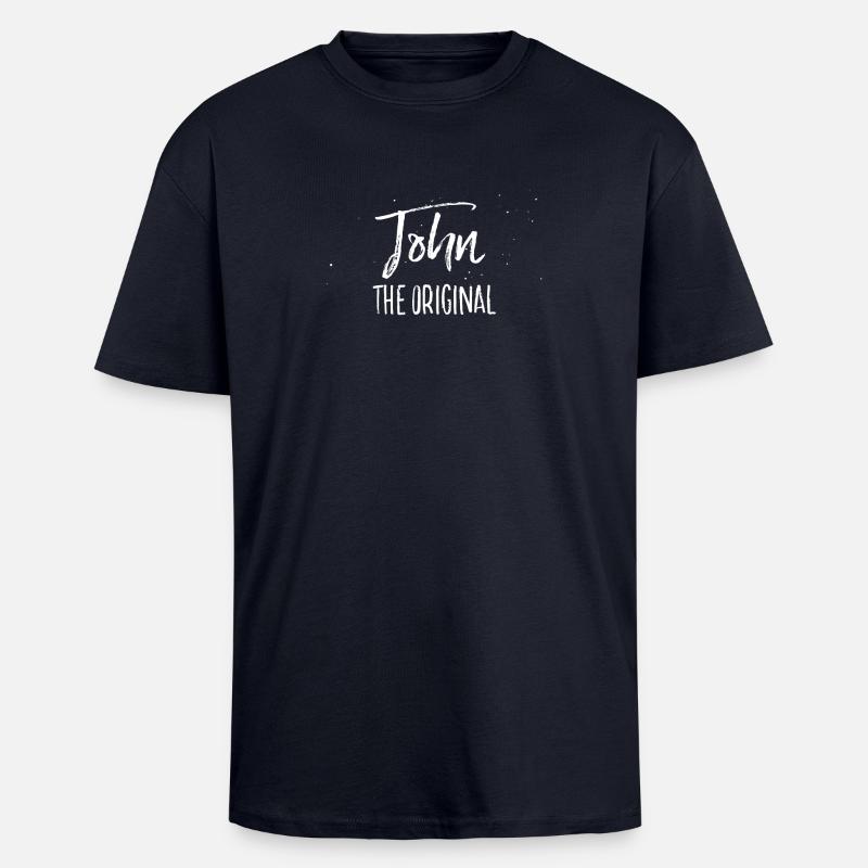 John - Oversized Heavyweight Unisex T-Shirt - French Navy