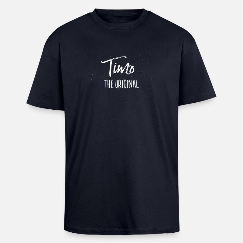 Timo - Oversized Heavyweight Unisex T-Shirt - French Navy