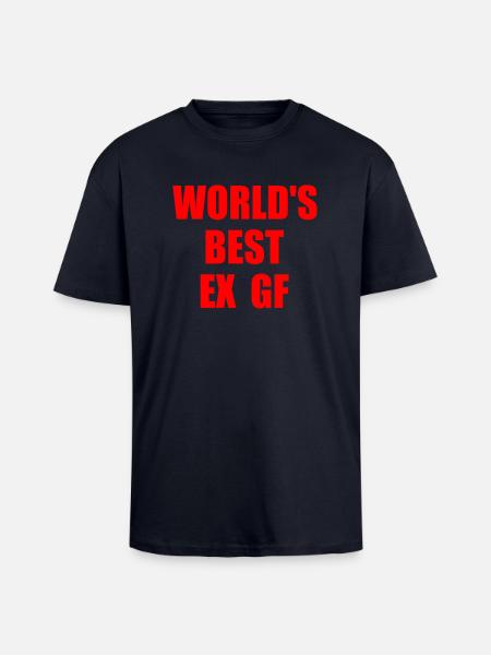 worlds best ex gf - Unisex Oversized Heavyweight T-shirt - french navy