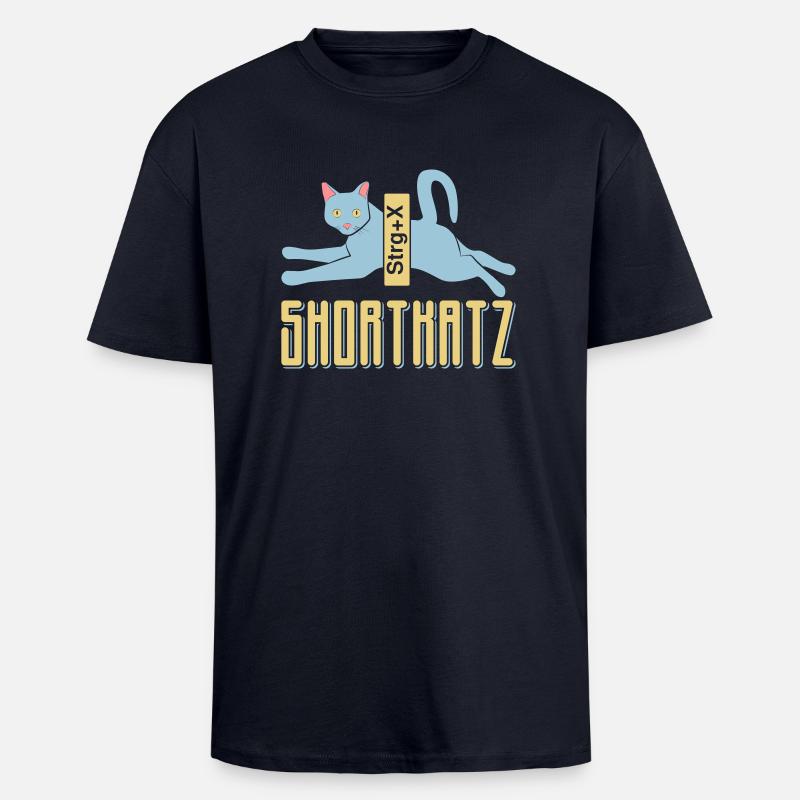 Shortkatz - Oversized Heavyweight Unisex T-Shirt - French Navy