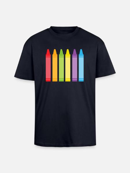pencils - Unisex Oversized Heavyweight T-shirt - french navy