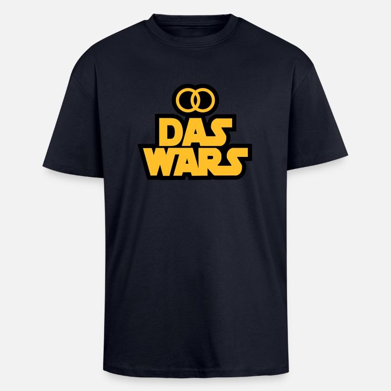 Das Wars - Oversized Heavyweight Unisex T-Shirt - French Navy