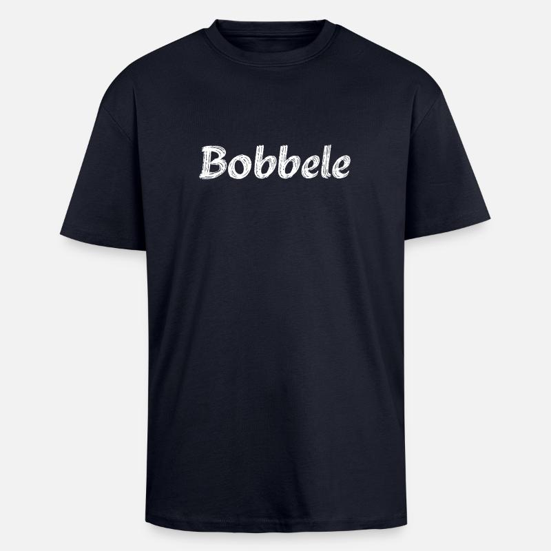 Bobbele - Oversized Heavyweight Unisex T-Shirt - French Navy