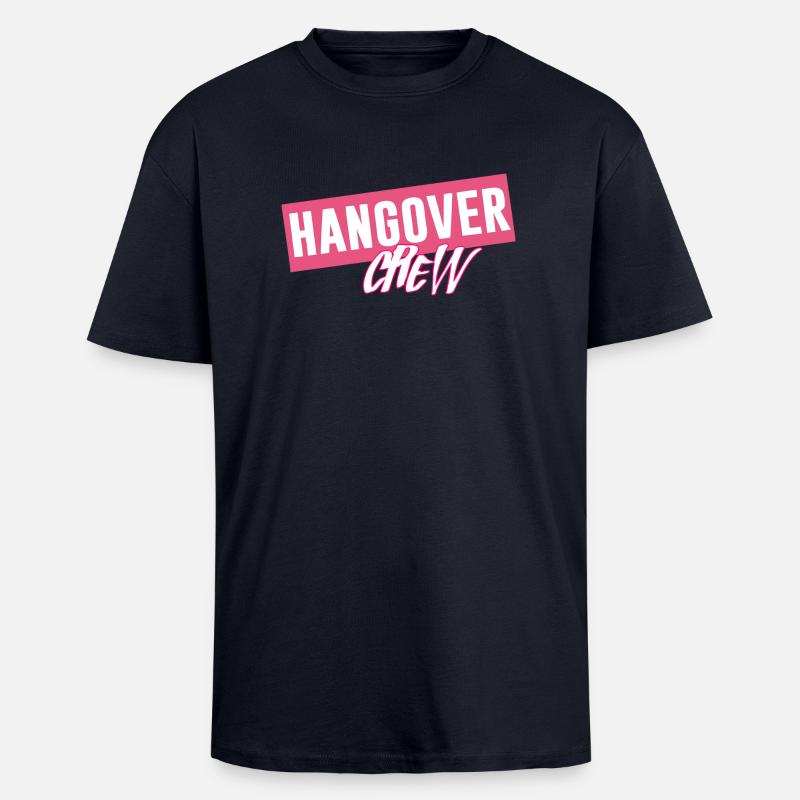 hangover - Oversized Heavyweight Unisex T-Shirt - French Navy