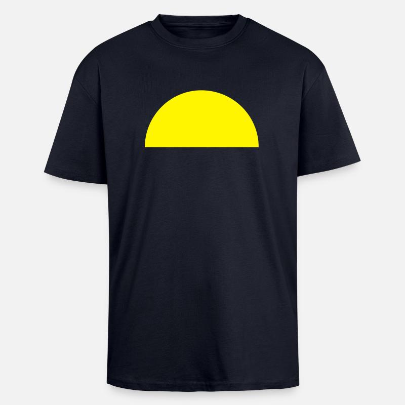Halbkreis / half circle (1c) - Oversized Heavyweight Unisex T-Shirt - French Navy