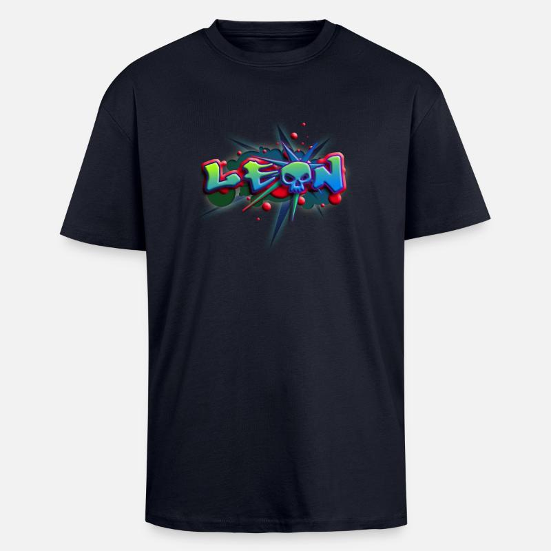 leon_a_012014 - Oversized Heavyweight Unisex T-Shirt - French Navy