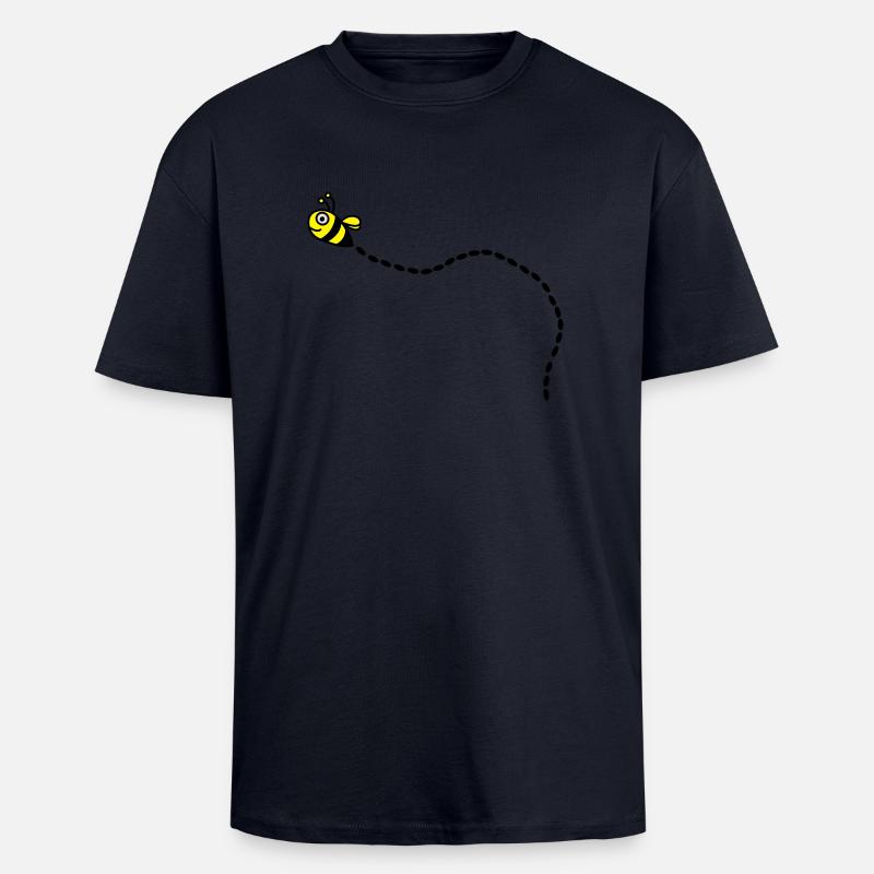 biene2 - Oversized Heavyweight Unisex T-Shirt - French Navy