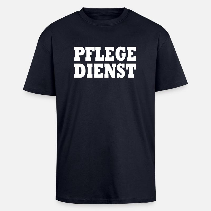 pflegedienst - Oversized Heavyweight Unisex T-Shirt - French Navy