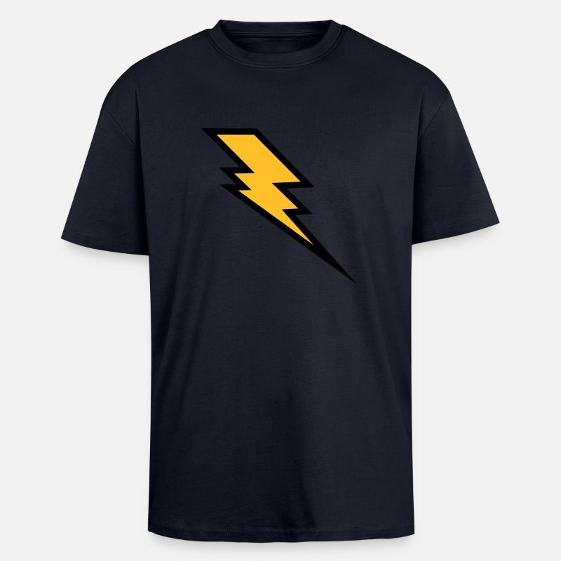 Blitz - Oversized Heavyweight Unisex T-Shirt - French Navy