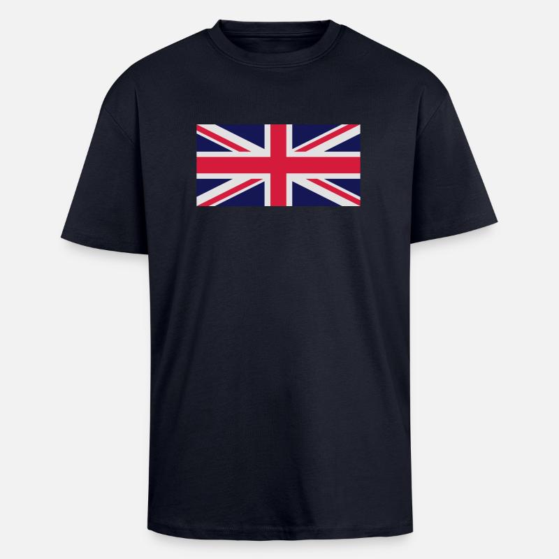 UNION JACK 2 - Unisex Oversized Heavyweight T-shirt - french navy
