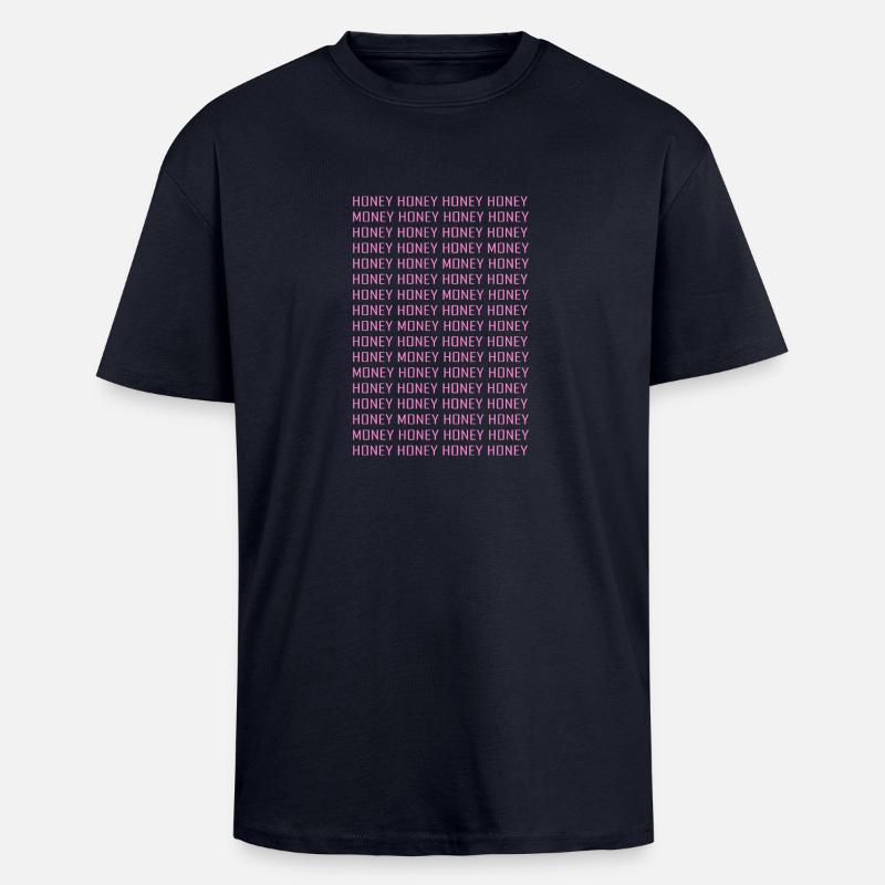 HONIG GELD - Oversized Heavyweight Unisex T-Shirt - French Navy