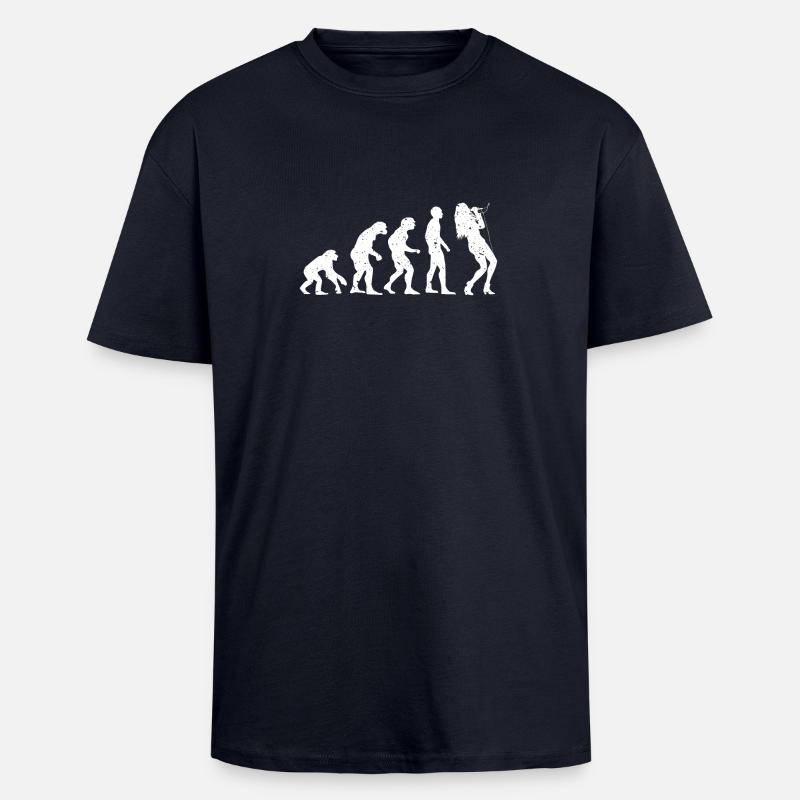 EVOLUTION SINGER! - T-shirt unisexe oversize épais - bleu marine