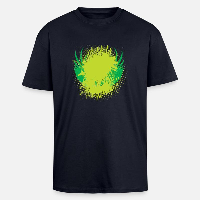 Vector background eu - Unisex Oversized Heavyweight T-shirt - french navy